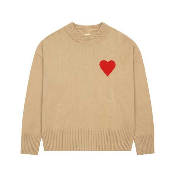 23new men's sweaters paris fashion mens designer amies knitted embroidered red heart solid color big love round neck short sleeve t9kv, White;black
23new men's sweaters paris fashion mens designer amies knitted embroidered red heart solid color big love round neck short sleeve t9kv, White;black