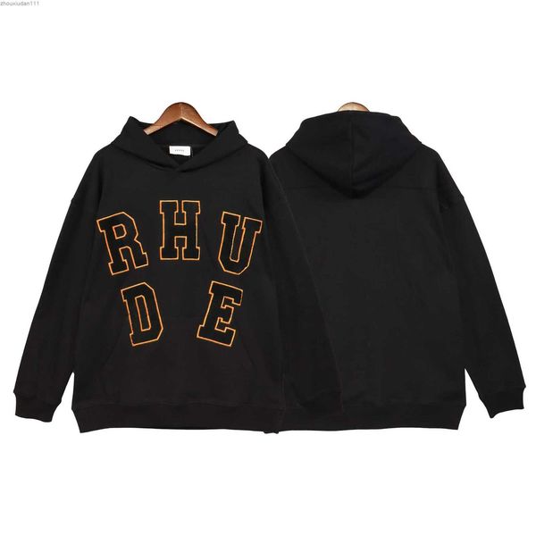 2023 designer hoodie sweater mens women sweatshirt 100% cotton rhude vintage s street style jacket coat us size, Black
2023 designer hoodie sweater mens women sweatshirt 100% cotton rhude vintage s street style jacket coat us size, Black