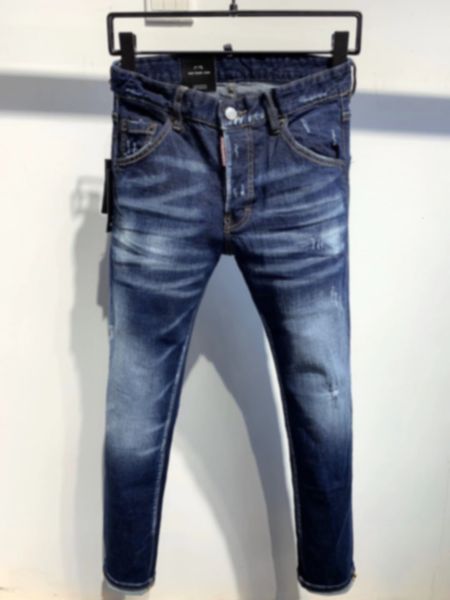 men's jeans ss spring jeans pants for men d2 slim fit small feet casual dark blue worn hole washed middle waist 230316
men's jeans ss spring jeans pants for men d2 slim fit small feet casual dark blue worn hole washed middle waist 230316