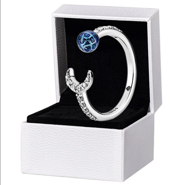 blue earth and moon open rings for pandora real sterling silver fashion party jewelry for women girlfriend gift cz diamond designer ring set, Slivery;golden
blue earth and moon open rings for pandora real sterling silver fashion party jewelry for women girlfriend gift cz diamond designer ring set, Slivery;golden