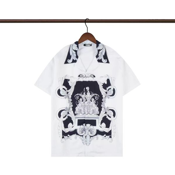 2023 new ice silk men's shirt white green senior designer new men's casual lapel t-shirt top, White;black
2023 new ice silk men's shirt white green senior designer new men's casual lapel t-shirt top, White;black