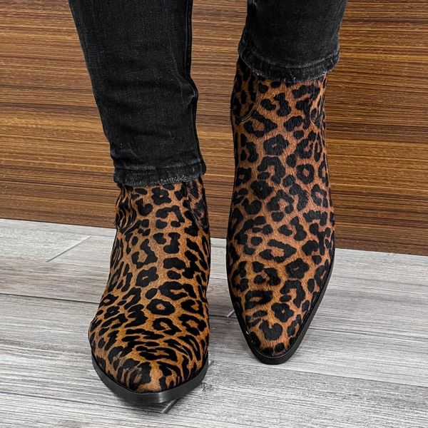 leopard zip mens boots flock square toe zipper ankle boots casual shoes bottes pour hommes big size 38-48, Black
leopard zip mens boots flock square toe zipper ankle boots casual shoes bottes pour hommes big size 38-48, Black