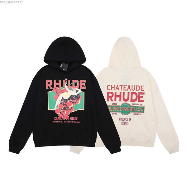 men's hoodie crewneck sweatshirt 2023 new fashion brand rhude american grape beauty print terry and women's loose undercoat coat, Black
men's hoodie crewneck sweatshirt 2023 new fashion brand rhude american grape beauty print terry and women's loose undercoat coat, Black