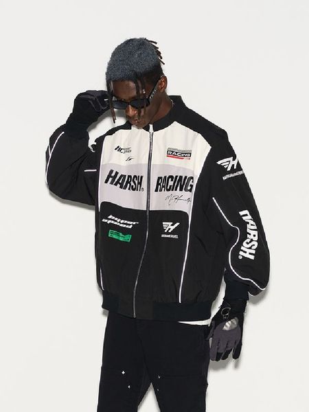 men's jackets streetwear letter print motorcycle jacket men chaquetas hombre vintage racing suit spring coat windproof baseball jacket, Black;brown
men's jackets streetwear letter print motorcycle jacket men chaquetas hombre vintage racing suit spring coat windproof baseball jacket, Black;brown