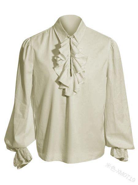 mens casual shirts men medieval gothic shirt larp viking vintage bridegroom cosplay costume princes white shirt stage perfoming outfit 23031, White;black
mens casual shirts men medieval gothic shirt larp viking vintage bridegroom cosplay costume princes white shirt stage perfoming outfit 23031, White;black