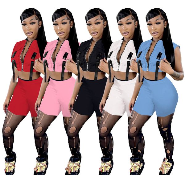 2023 designer summer tracksuits two piece sets women outfits sleeveless zipper vest and shorts matching sweatsuits sports suits bulk wholesa, Gray
2023 designer summer tracksuits two piece sets women outfits sleeveless zipper vest and shorts matching sweatsuits sports suits bulk wholesa, Gray