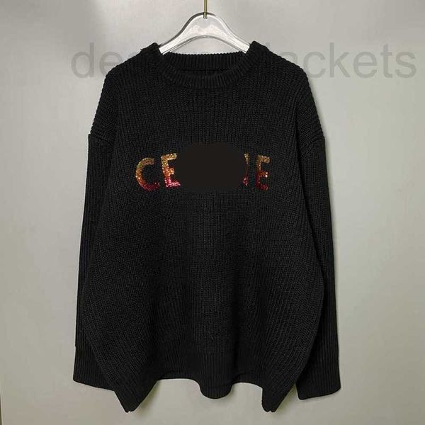 women's knits & tees designer autumn and winter new color illusion gradient bead piece embroidery beaded letter round neck knitted swea, White
women's knits & tees designer autumn and winter new color illusion gradient bead piece embroidery beaded letter round neck knitted swea, White