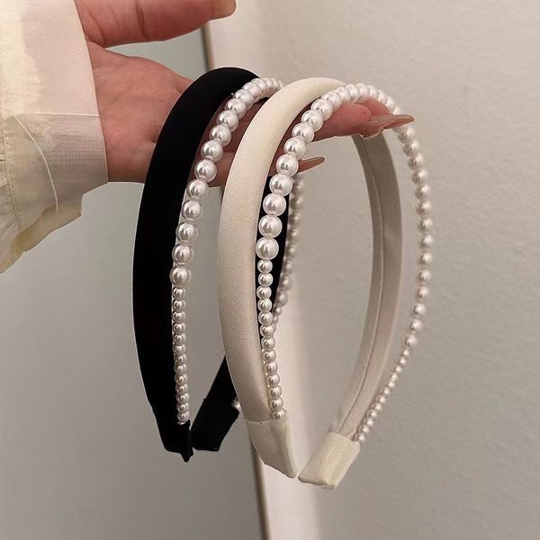 new simulation pearl double-deck headbands hair hoop for women elegant simple hair bands korean girls daily wear headwear hair accessories g, Silver
new simulation pearl double-deck headbands hair hoop for women elegant simple hair bands korean girls daily wear headwear hair accessories g, Silver