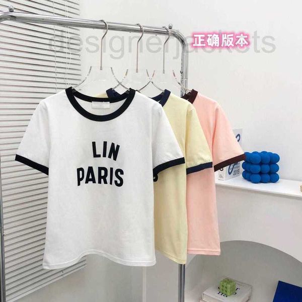 women's t-shirt designer contrast round neck letter women t-shirt summer slim cotton short sleeve simple french rg2k, White
women's t-shirt designer contrast round neck letter women t-shirt summer slim cotton short sleeve simple french rg2k, White