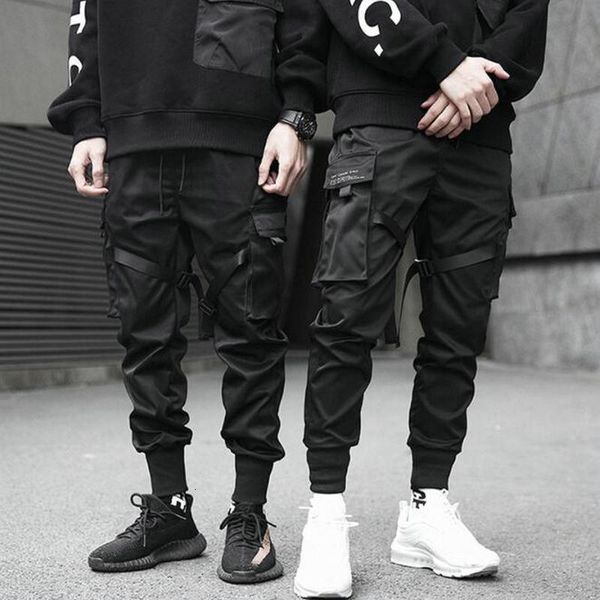 men's pants harem joggers men cargo pants streetwear hip hop casual pockets ribbons track pants male harajuku fashion trousers 230316, Black
men's pants harem joggers men cargo pants streetwear hip hop casual pockets ribbons track pants male harajuku fashion trousers 230316, Black