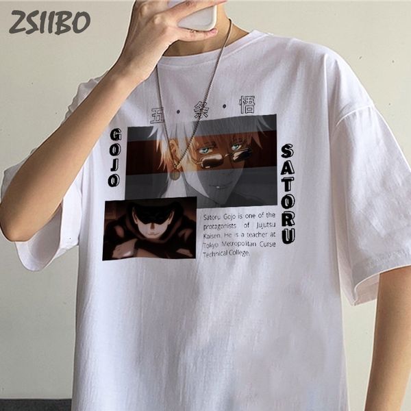 mens tshirts japanese anime jujutsu kaisen print gojo satoru tshirt harajuku cool t shirts yuji itadori tshirt male casual 230317, White;black 
mens tshirts japanese anime jujutsu kaisen print gojo satoru tshirt harajuku cool t shirts yuji itadori tshirt male casual 230317, White;black