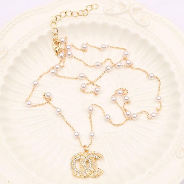 luxury designer pearl pendant necklaces double letter necklace for woman 18k gold plated long sweater jewelry ladies gifts jewerlr9719517, Silver
luxury designer pearl pendant necklaces double letter necklace for woman 18k gold plated long sweater jewelry ladies gifts jewerlr9719517, Silver