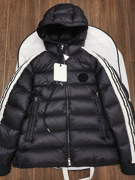 chest flocking men down jacket sleeve stripe design puffer jackets aaa quality coat size 1--5, Black
chest flocking men down jacket sleeve stripe design puffer jackets aaa quality coat size 1--5, Black