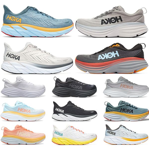 designers running shoes for men womens hoka bondi 8 clifton triple black goblin blue shell coral peach parfait sports sneakers trainer size
designers running shoes for men womens hoka bondi 8 clifton triple black goblin blue shell coral peach parfait sports sneakers trainer size