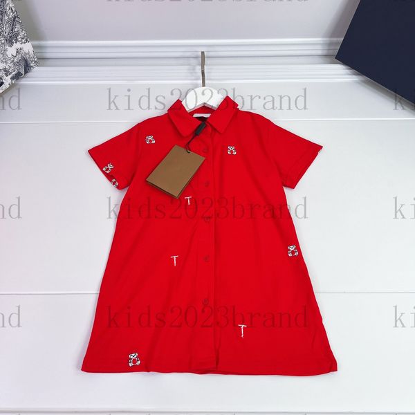2023ss summer girls polo dress custom made shirt dress red and black color dresses embroidery letter logo skirts brand designer children spo, Red;yellow
2023ss summer girls polo dress custom made shirt dress red and black color dresses embroidery letter logo skirts brand designer children spo, Red;yellow