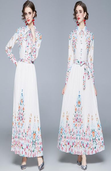 elegant white maxi floral pleated dress long sleeve 2022 designer runway fashion women ribbon bow casual office shirt dresses prin1968611, Black;gray
elegant white maxi floral pleated dress long sleeve 2022 designer runway fashion women ribbon bow casual office shirt dresses prin1968611, Black;gray