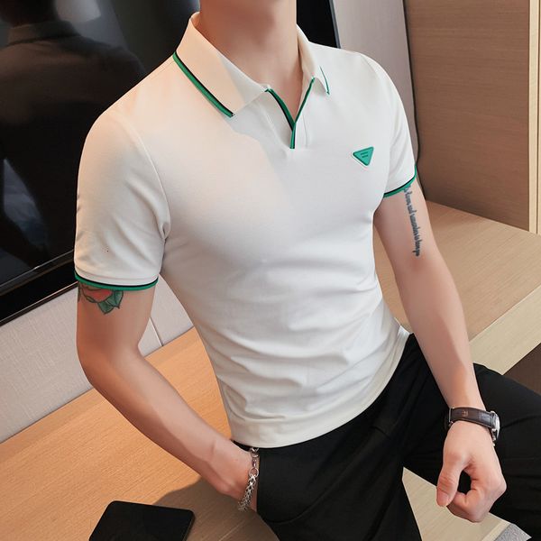 men's polos polo shirt men summer stritching men's shorts sleeve polo business clothes luxury men tee shirt brand polos 230317, White;black
men's polos polo shirt men summer stritching men's shorts sleeve polo business clothes luxury men tee shirt brand polos 230317, White;black