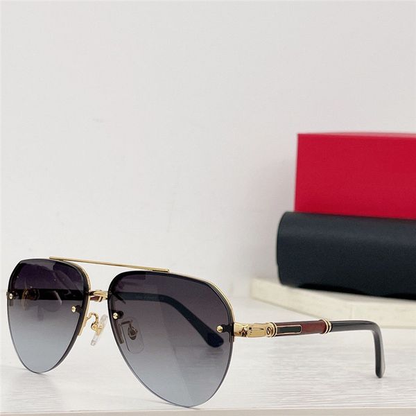 new fashion design pilot sunglasses 0357s metal rimless frame classic simple and popular style versatile outdoor uv400 protection glasses, White;black
new fashion design pilot sunglasses 0357s metal rimless frame classic simple and popular style versatile outdoor uv400 protection glasses, White;black