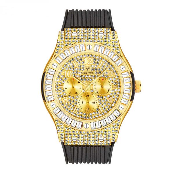 wrist watch m japanese high-grade full diamond silicon tape multifunctional business men's quartz, Slivery;black
wrist watch m japanese high-grade full diamond silicon tape multifunctional business men's quartz, Slivery;black