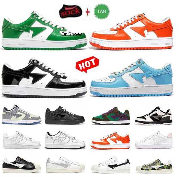 bapestas stas sk8 sta designer loafers women's men's shoes patent leather low black camouflage combination orange abc camo blue gr
bapestas stas sk8 sta designer loafers women's men's shoes patent leather low black camouflage combination orange abc camo blue gr