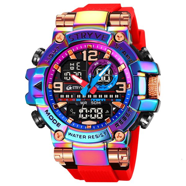wristwatches stryve watch for men's digitalanalog dual movement 5atm waterproof watches fashion sports men's watch 8025 230316, Slivery;brown
wristwatches stryve watch for men's digitalanalog dual movement 5atm waterproof watches fashion sports men's watch 8025 230316, Slivery;brown