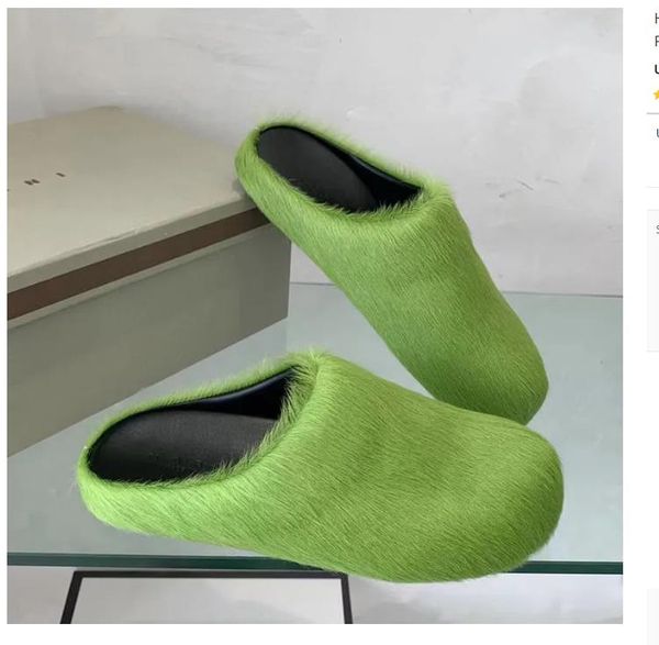 2023 horse fur slippers women luxury brand designer shoes round toe ladies slides horsehair outdoor factory footwear plus size 44 men slippe, Black
2023 horse fur slippers women luxury brand designer shoes round toe ladies slides horsehair outdoor factory footwear plus size 44 men slippe, Black