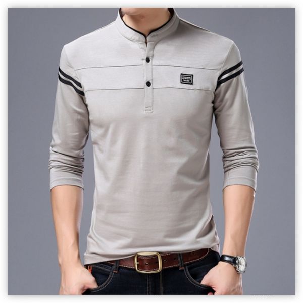 men's polos autumn mandarin collar long sleeve tshirts trend slim cotton korean style polo shirt labelling male for spring 4xl 230317, White;black
men's polos autumn mandarin collar long sleeve tshirts trend slim cotton korean style polo shirt labelling male for spring 4xl 230317, White;black