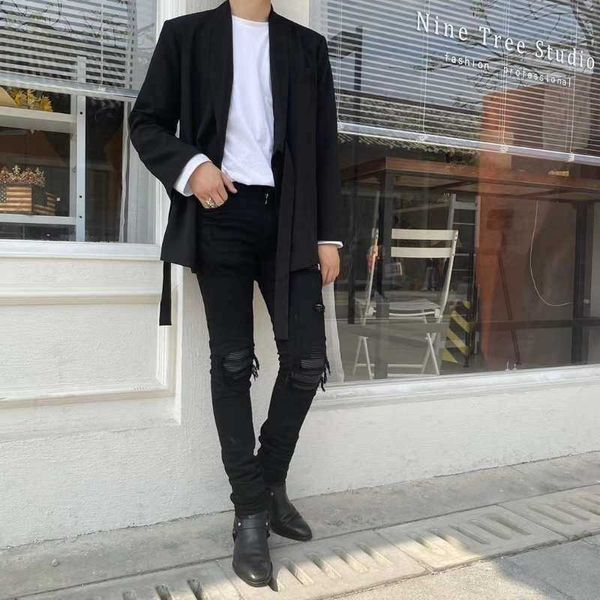jeans mens am1r1 trousers pants mirri ripped fashion designer brand new men's white embroidery patch elastic slim denim hip hop high ku, Blue
jeans mens am1r1 trousers pants mirri ripped fashion designer brand new men's white embroidery patch elastic slim denim hip hop high ku, Blue