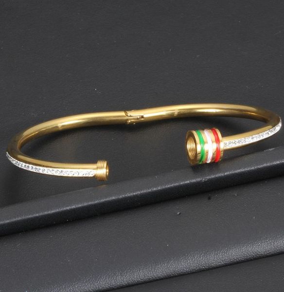 fashion womens titanium stainless steel colorful diamond cuff bangle bracelet gold silver rose gold jewelry gifts for women whole5170390, Black
fashion womens titanium stainless steel colorful diamond cuff bangle bracelet gold silver rose gold jewelry gifts for women whole5170390, Black