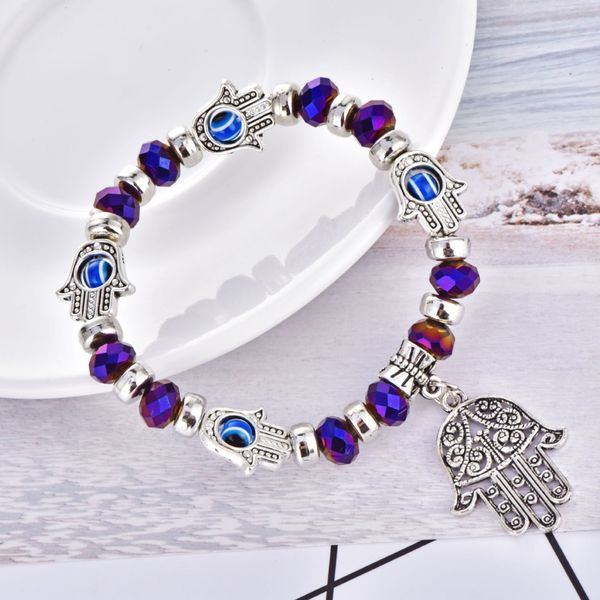 hand of fatima devil's eye hand chain chakras mosaic jewelry charm bangle for men women 10pcs/lot, Black
hand of fatima devil's eye hand chain chakras mosaic jewelry charm bangle for men women 10pcs/lot, Black