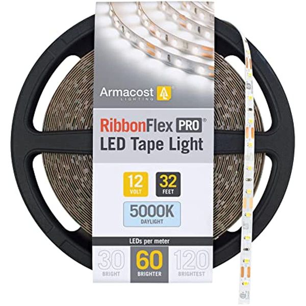 armacost lighting ribbonflex pro 32.8 ft. 12-volt led white strip light 60 leds/m in daylight (5000k) (162250)
armacost lighting ribbonflex pro 32.8 ft. 12-volt led white strip light 60 leds/m in daylight (5000k) (162250)