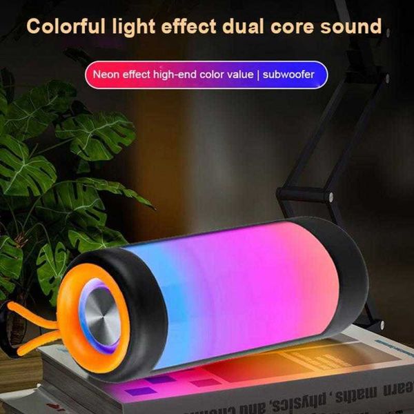 Image of Cell Phone Speakers Colorful Led Wireless Speaker Mini Music Sound Column Portable For Pc Usb Subwoofer Outdoor Bluetooth Z0522