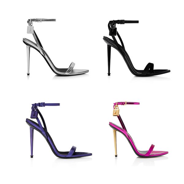 padlock embellished stiletto sandals105mm metallic leather ankle-strap narrow band sandals heels evening pointed shoes women's heeled l, Black
padlock embellished stiletto sandals105mm metallic leather ankle-strap narrow band sandals heels evening pointed shoes women's heeled l, Black