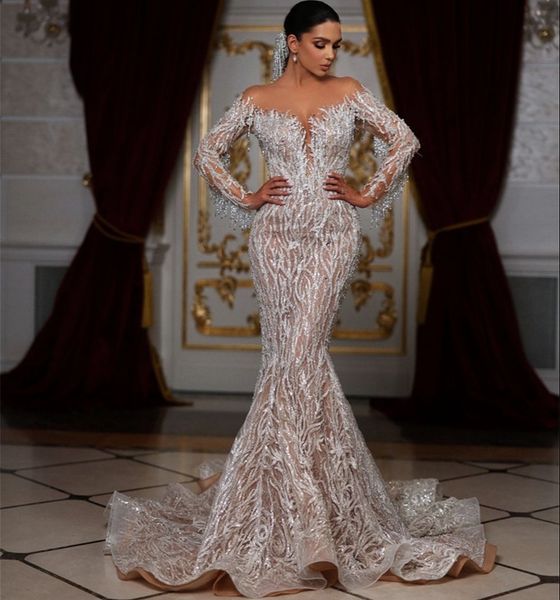 shiny sequined tassel lace mermaid wedding dresses full sleeve backless bridal gowns custom made floor length dress vestido de novia, White
shiny sequined tassel lace mermaid wedding dresses full sleeve backless bridal gowns custom made floor length dress vestido de novia, White