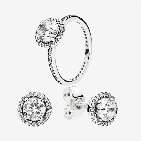 big cz diamond wedding ring and earring set with original box for pandora 925 sterling silver women rings & stud earrings265q, Slivery;golden
big cz diamond wedding ring and earring set with original box for pandora 925 sterling silver women rings & stud earrings265q, Slivery;golden