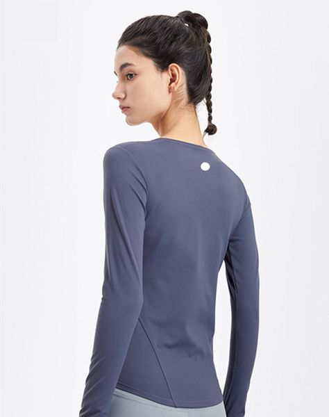 lu women's yoga long sleeve shirt tight fit solid color loose sports fitness round neck jogging sportswear breathable 4 colors
lu women's yoga long sleeve shirt tight fit solid color loose sports fitness round neck jogging sportswear breathable 4 colors