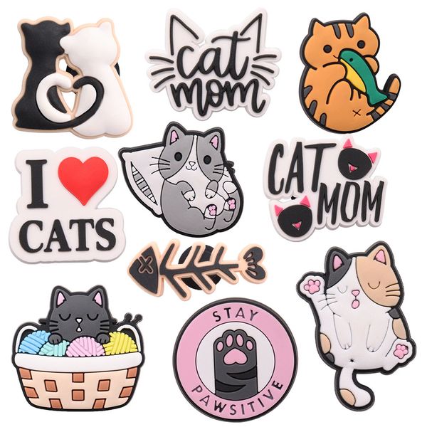 wholesale 100pcs i love cats animals pvc cat mom shoe designer accessories buckle for bracelet croc jibz button clog, White;pink
wholesale 100pcs i love cats animals pvc cat mom shoe designer accessories buckle for bracelet croc jibz button clog, White;pink