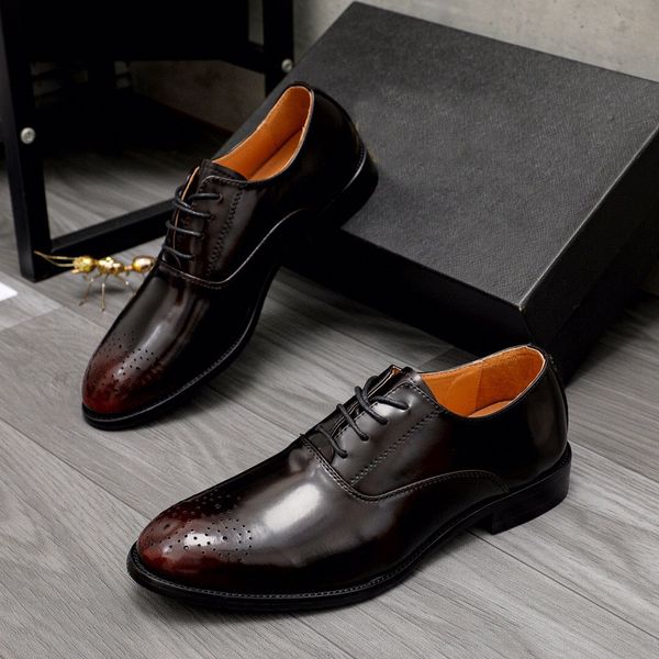 2023 mens dress shoes genuine leather formal lace up loafers office brand designer party wedding oxfords zapatos hombr size 38-44, Black
2023 mens dress shoes genuine leather formal lace up loafers office brand designer party wedding oxfords zapatos hombr size 38-44, Black