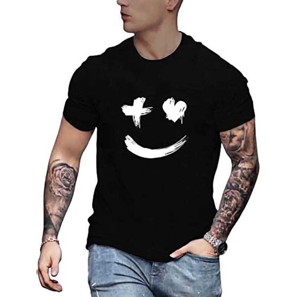 men's t-shirt men's casual round-neck short-sleeved 3d digital printing fitting pullover men's t-shirt, White;black
men's t-shirt men's casual round-neck short-sleeved 3d digital printing fitting pullover men's t-shirt, White;black