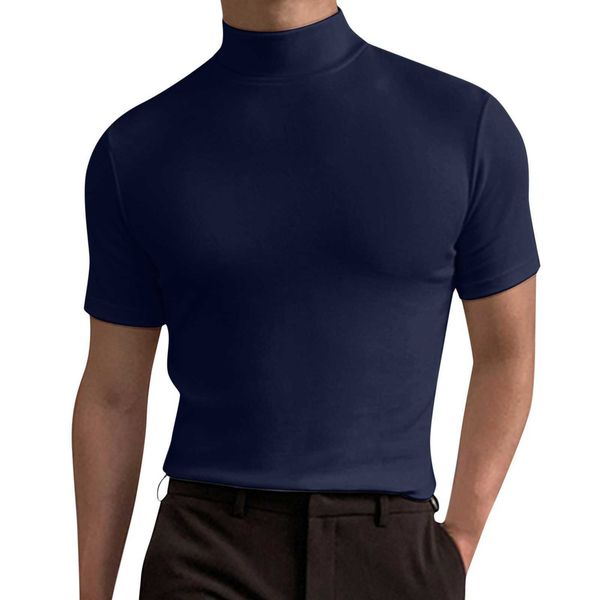 men's t-shirt men's autumn and winter high collar short sleeve t-shirt men's underlay solid color, White;black
men's t-shirt men's autumn and winter high collar short sleeve t-shirt men's underlay solid color, White;black