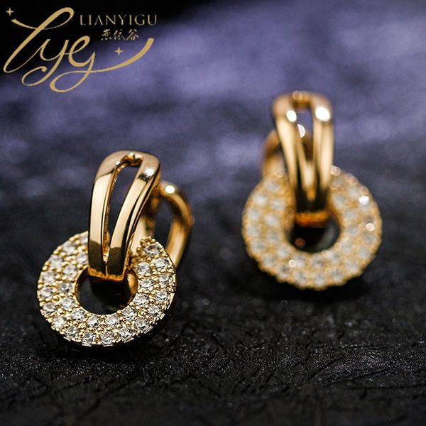 Fashion Women's Round Micro Inlaid Zircon Earrings Versatile Earrings Silver Design Ear Jewelry Wholesale
Fashion Women's Round Micro Inlaid Zircon Earrings Versatile Earrings Silver Design Ear Jewelry Wholesale