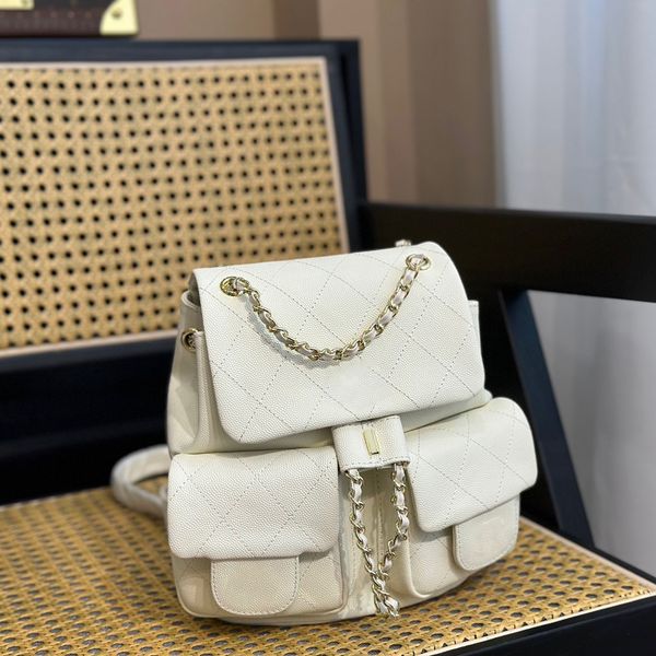 23p womens duma medium backpack white bags caviar leather calfskin ghw shoulder handbags large capacity outdoor sacoche trends pocket design
23p womens duma medium backpack white bags caviar leather calfskin ghw shoulder handbags large capacity outdoor sacoche trends pocket design