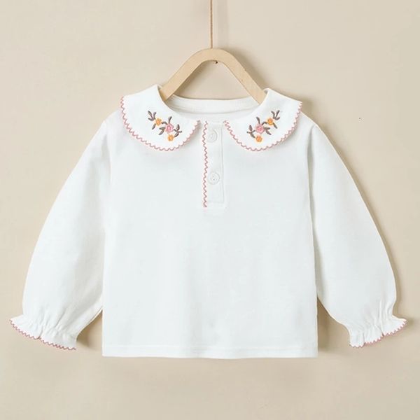 kids shirts baby girl long sleeve lapel embroidery flowers autumn girls t shirts spring cotton baby girls t-shirt toddler shirts 230317, White;black
kids shirts baby girl long sleeve lapel embroidery flowers autumn girls t shirts spring cotton baby girls t-shirt toddler shirts 230317, White;black