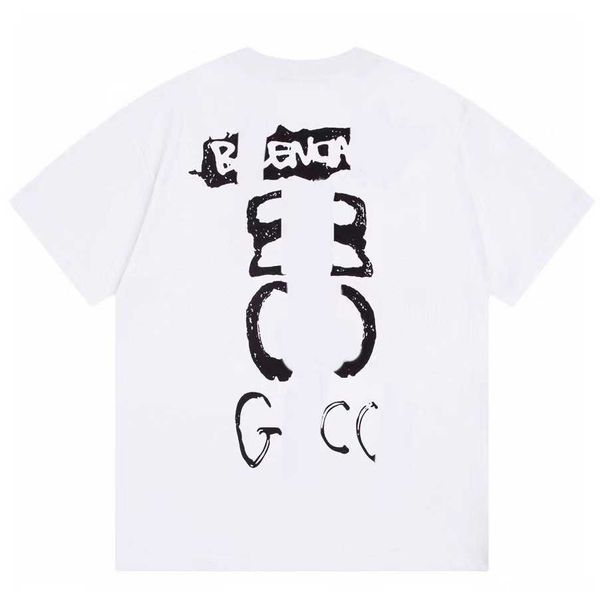 high-end quality gu gujia pure cotton short-sleeved round neck t-shirt trend loose front and back letters versatile tee top, White;black
high-end quality gu gujia pure cotton short-sleeved round neck t-shirt trend loose front and back letters versatile tee top, White;black