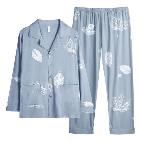 men's sleepwear men pyjama set modal cotton spring long sleeve maple leaf print men pajama suit nightwear lapel collar pijama male slee, Black;brown
men's sleepwear men pyjama set modal cotton spring long sleeve maple leaf print men pajama suit nightwear lapel collar pijama male slee, Black;brown