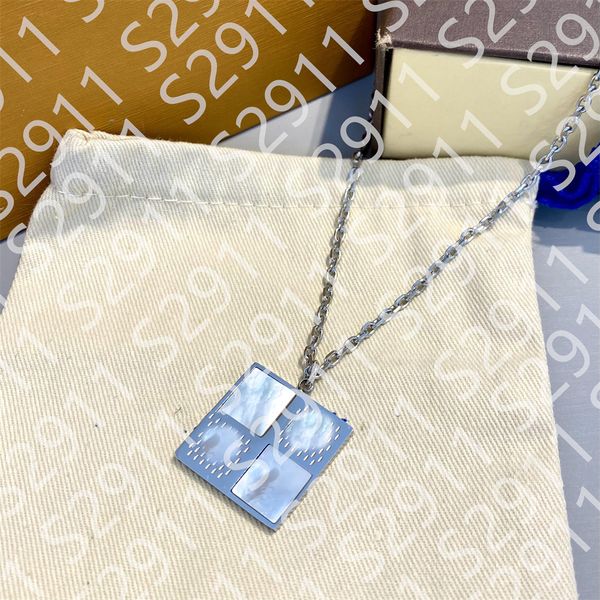 fashion women luxury designer necklace choker stripe square pendant chain stainless steel letter necklaces jewelry accessories, Silver
fashion women luxury designer necklace choker stripe square pendant chain stainless steel letter necklaces jewelry accessories, Silver