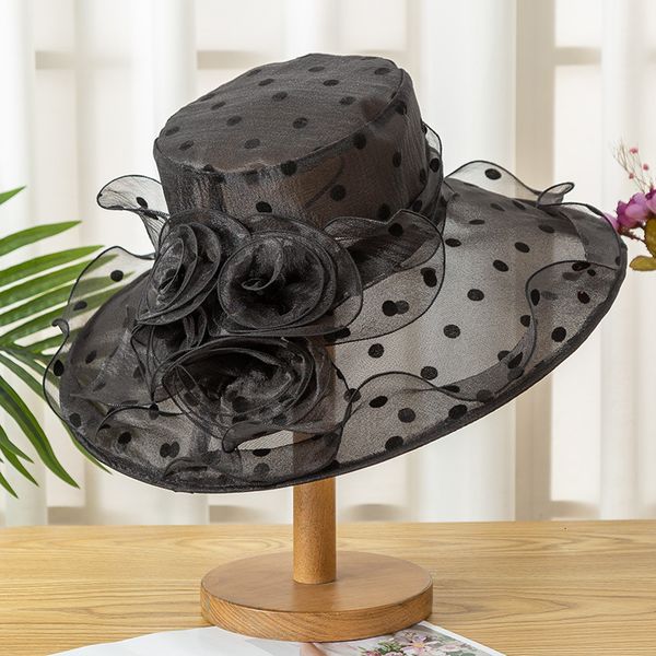 wide brim hats bucket hats dots embroidered bucket hat women bob soft lace flower transparent gauze panama basin cap girls summer flowers fi, Blue;gray
wide brim hats bucket hats dots embroidered bucket hat women bob soft lace flower transparent gauze panama basin cap girls summer flowers fi, Blue;gray