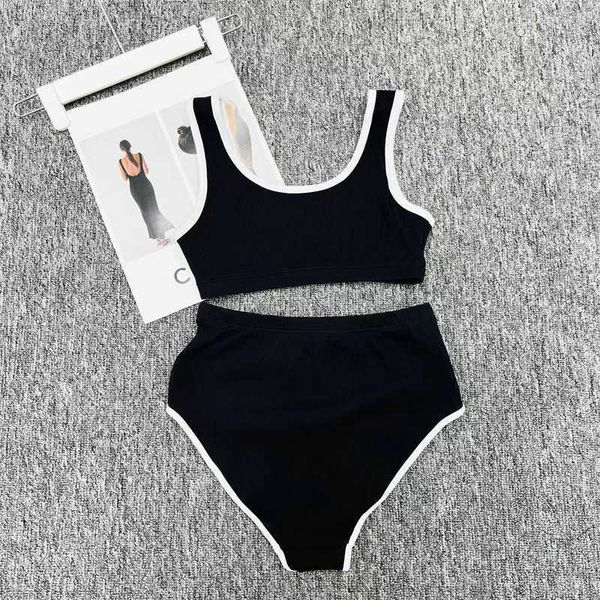 women designer high-waist briefs tourism resort style solid color bikini swimsuit suspender vest swimsuit one-piece swimmingbrand logo cloth, White;black
women designer high-waist briefs tourism resort style solid color bikini swimsuit suspender vest swimsuit one-piece swimmingbrand logo cloth, White;black