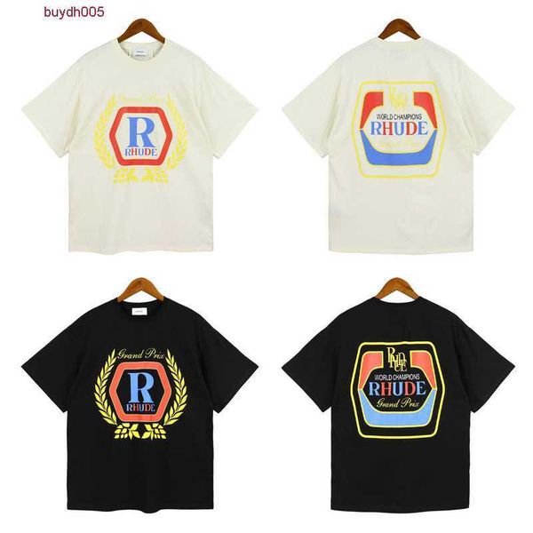 r9hx men's and women's high street t shirt fashion brand rhude oversized simple letter print couple relaxed casual versatile cotto, White
r9hx men's and women's high street t shirt fashion brand rhude oversized simple letter print couple relaxed casual versatile cotto, White