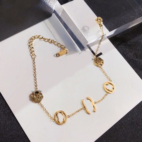 designer rose bracelet chains 18kgoldplated link stainless steel bracelet flowers stamp fashion design elegant brand for couples adjustable, Black
designer rose bracelet chains 18kgoldplated link stainless steel bracelet flowers stamp fashion design elegant brand for couples adjustable, Black